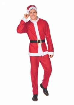 Northlight Men's Red And White Santa Claus Christmas Costume Set - Plus Size