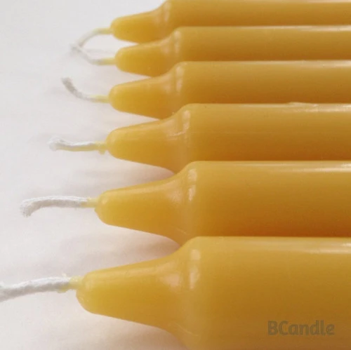 100% Pure Beeswax Candles (Set Of 6) Organic Hand Made - 8" Tall, 3/4" Diameter; Tapers 4 100% Pure Beeswax Candles (Set Of 6) Organic Hand Made - 8" Tall, 3/4" Diameter; Tapers - Image 2