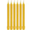 100% Pure Beeswax Candles (Set Of 6) Organic Hand Made - 8" Tall, 3/4" Diameter; Tapers