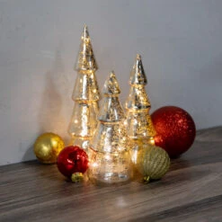 Battery Operated Silver Mercury Glass Trees - Set Of 3 -Northlight Christmas 1f7b298d c41f 4702 a301 095bf16312c0 07686.1693417807