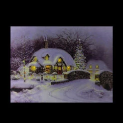 Northlight Fiber Optic And LED Lighted Snowy Christmas House Canvas Wall Art 12" X 15.75" 8 Northlight Fiber Optic And LED Lighted Snowy Christmas House Canvas Wall Art 12" X 15.75" -Northlight Christmas 1fqlivwa3oi3kg9gdd8xalgnfrl8fsob 23643.1588415509