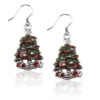 Whimsical Gifts Christmas Tree Charm Earrings | Silver Or Gold Finish | Handmade In USA -Northlight Christmas 2199S ER 2 62547.1663249409.386.513