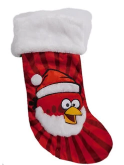 Kurt Adler Red Angry Birds Christmas Stocking