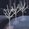 Northlight Set Of 3 LED Lighted Twinkling White Twig Tree Christmas Pathway Markers 30", Warm White Lights -Northlight Christmas 4639200252520use 74068.1674899260.386.513