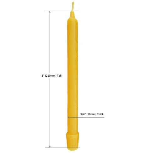 100% Pure Beeswax Candles (Set Of 6) Organic Hand Made - 8" Tall, 3/4" Diameter; Tapers 6 100% Pure Beeswax Candles (Set Of 6) Organic Hand Made - 8" Tall, 3/4" Diameter; Tapers - Image 4