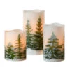 Battery Operated LED Wax Candles, Green Pines - Set Of 3 -Northlight Christmas 68d43494 46b8 42b6 a0ba 7d6cdf311c87 55249.1694700174