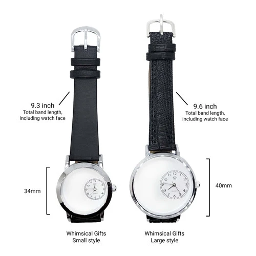 Whimsical Gifts Reindeer Hunter 3D Watch | Gold Or Silver Finish Large | Unique Fun Novelty | Handmade In USA | Green Leather Watch Band 4 Whimsical Gifts Reindeer Hunter 3D Watch | Gold Or Silver Finish Large | Unique Fun Novelty | Handmade In USA | Green Leather Watch Band - Image 2