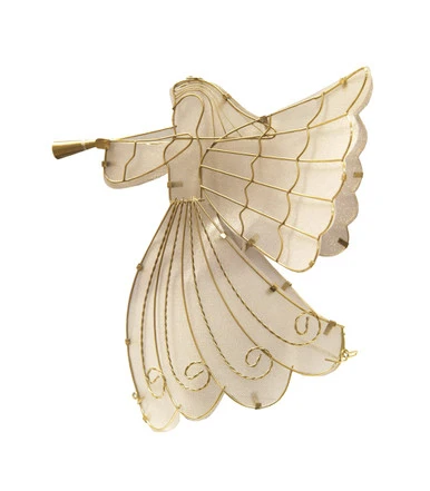 Northlight 11" LED Lighted Gold Shimmer Angel Christmas Tree Topper - Warm Clear Lights 3 Northlight 11" LED Lighted Gold Shimmer Angel Christmas Tree Topper - Warm Clear Lights