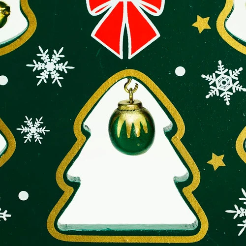 Northlight Christmas Tree Cut-Out With Miniature Ornaments Decoration - 11.25" 4 Northlight Christmas Tree Cut-Out With Miniature Ornaments Decoration - 11.25" - Image 2