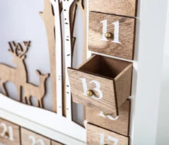 BRUBAKER Reusable Wooden Advent Calendar To Fill - White Winter Landscape With LED Lighting - DIY Christmas Calendar 13.98 X 2.36 X 10.63 Inches 13 BRUBAKER Reusable Wooden Advent Calendar To Fill - White Winter Landscape With LED Lighting - DIY Christmas Calendar 13.98 X 2.36 X 10.63 Inches -Northlight Christmas AdventCalendar PETZ170725 4251219616667.3000.003 68991.1633721493