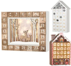 BRUBAKER Reusable Wooden Advent Calendar To Fill - White Winter Landscape With LED Lighting - DIY Christmas Calendar 13.98 X 2.36 X 10.63 Inches 15 BRUBAKER Reusable Wooden Advent Calendar To Fill - White Winter Landscape With LED Lighting - DIY Christmas Calendar 13.98 X 2.36 X 10.63 Inches -Northlight Christmas AdventCalendar PETZ170725 4251219616667.3000.005 73959.1633721496