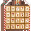 BRUBAKER Reusable Wooden Advent Calendar To Fill - Gingerbread House With LED Lighting - DIY Christmas Calendar 10.31 X 17.72 X 2.17 Inches -Northlight Christmas AdventCalendar PETZ171446 4251219616681.3000.000 67481.1633721502