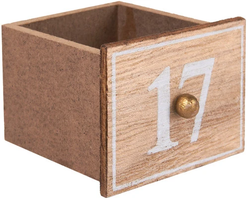 BRUBAKER Reusable Wooden Advent Calendar To Fill - Flying Santa Claus With LED Lighting - DIY Christmas Calendar 13.98 X 2.36 X 10.63 Inches 6 BRUBAKER Reusable Wooden Advent Calendar To Fill - Flying Santa Claus With LED Lighting - DIY Christmas Calendar 13.98 X 2.36 X 10.63 Inches - Image 4