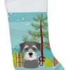 Christmas Tree And Schnauzer Christmas Stocking BB1578CS -Northlight Christmas BB1578CS 48136.1640538799