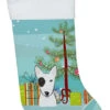 Christmas Tree And Bull Terrier Christmas Stocking BB1581CS -Northlight Christmas BB1581CS 06101.1640538795