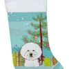 Christmas Tree And Bichon Frise Christmas Stocking BB1589CS -Northlight Christmas BB1589CS 97691.1640536685