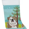 Christmas Tree And English Bulldog Christmas Stocking BB1591CS -Northlight Christmas BB1591CS 63666.1640541518