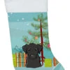 Christmas Tree And Black Labrador Christmas Stocking BB1607CS -Northlight Christmas BB1607CS 67675.1640546072