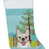 Christmas Tree And French Bulldog Christmas Stocking BB1610CS -Northlight Christmas BB1610CS 67607.1640536377