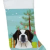 Christmas Tree And Saint Bernard Christmas Stocking BB1618CS
