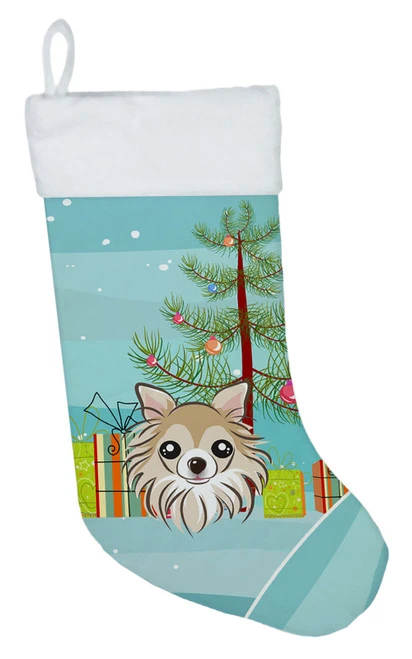 Christmas Tree And Chihuahua Christmas Stocking BB1623CS 3 Christmas Tree And Chihuahua Christmas Stocking BB1623CS