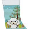 Christmas Tree And White Poodle Christmas Stocking BB1629CS -Northlight Christmas BB1629CS 94461.1640535456