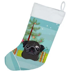 Christmas Tree And Black Pug Christmas Stocking BB1635CS 5 Christmas Tree And Black Pug Christmas Stocking BB1635CS -Northlight Christmas BB1635CS2 80835.1602682226