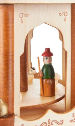 BRUBAKER Wooden Christmas Pyramid - 18 Inches - 3 Tier Carousel - Nativity Play - Designed In Germany -Northlight Christmas Pyramid 4043.00 brown 4260211297620.1500.008 71221.1633637445