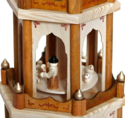 BRUBAKER Christmas Pyramid - 24 Inches - 4 Tier Carousel With 6 Candle Holders And Hand Painted Figurines - Designed In Germany 14 BRUBAKER Christmas Pyramid - 24 Inches - 4 Tier Carousel With 6 Candle Holders And Hand Painted Figurines - Designed In Germany -Northlight Christmas Pyramid 60er brown 4260245647514.1600.003 08125.1633636831