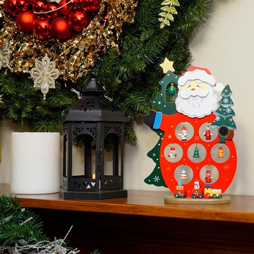 Northlight Santa Claus Cut-Out Ornament Holder Christmas Decoration - 10.25" 5 Northlight Santa Claus Cut-Out Ornament Holder Christmas Decoration - 10.25" - Image 3