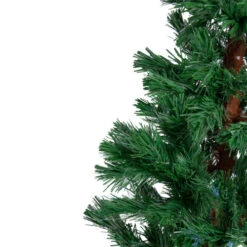 5' Pre-Lit Slim Pine Spiral Artificial Christmas Tree - Multicolor Fiber Optic Lights -Northlight Christmas dak gd 62150 2updated 27206.1599268560