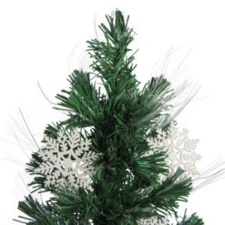 Northlight 3' Pre-Lit Fiber Optic Artificial Christmas Tree With White Snowflakes - Multi-Color Lights -Northlight Christmas dak gd51090 2 77753.1588406599