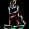 Northlight LED Lighted Candle Christmas Window Silhouette Decoration - 12" - Multi Lights