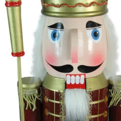 Northlight 48" Burgundy And White Wooden Christmas Nutcracker King With Scepter 11 Northlight 48" Burgundy And White Wooden Christmas Nutcracker King With Scepter -Northlight Christmas ehp4xfxfbwe9h7jliv2oce0o9pfbzpdk 57236.1664901050