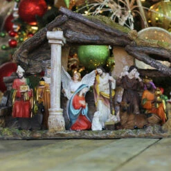 Northlight 18" Traditional Christmas Nativity With Stable House Decoration -Northlight Christmas eyb9cfrbbowysj8cxrsv6h2x4pyyo6ul 22745.1605666734