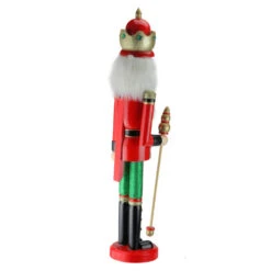 Northlight 24" Red And Green Wooden Christmas Nutcracker King With Scepter -Northlight Christmas fmff0xyztsfuuynytliczkctc2t0fleq 59824.1664990623
