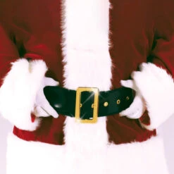 Northlight 61" Black Santa Claus Men Adult Christmas Belt Costume Accessory - One Size -Northlight Christmas funworld 7536 1update 39147.1652202236