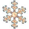 Northlight 16.75" Lighted Snowflake Christmas Window Silhouette Decoration