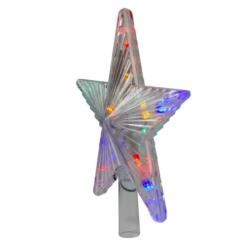 9.5" Lighted Color Changing 5 Point Star Tree Topper - White And Blue LED Lights 4 9.5" Lighted Color Changing 5 Point Star Tree Topper - White And Blue LED Lights - Image 2