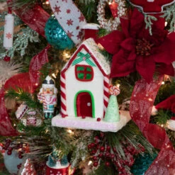 Northlight Peppermint Candy House Christmas Decoration - 11" 13 Northlight Peppermint Candy House Christmas Decoration - 11" -Northlight Christmas holiday20cheer 320cropped 46671.1669970846
