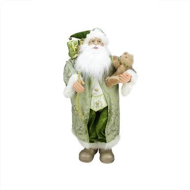 Northlight 32" St Patrick's Irish Santa Claus With Teddy Bear Christmas Figure 3 Northlight 32" St Patrick's Irish Santa Claus With Teddy Bear Christmas Figure