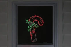 Northlight 18" Lighted Candy Cane With Holly Christmas Window Silhouette Decoration -Northlight Christmas igqhnafdfc7expszdln9jjpawlbhhnye 74212.1665580041