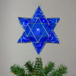 Blue And Gold Colored Hanukkah Star LED Tree Topper 11.5" -Northlight Christmas ksa us0134 5 40865.1588403933
