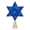 Blue And Gold Colored Hanukkah Star LED Tree Topper 11.5"