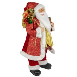 Northlight 24" Red And White Santa With Gift Bag And Presents Christmas Figure -Northlight Christmas norhtlight e86162 1 new 88105.1671181368