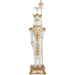 Northlight Christmas Nutcracker Soldier With Scepter - 25.75" - White And Gold -Northlight Christmas northlight f95186 03 15410.1713719295