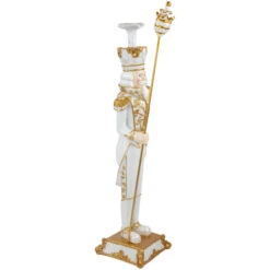 Northlight Christmas Nutcracker Soldier With Scepter - 25.75" - White And Gold -Northlight Christmas northlight f95186 04 14519.1713719295