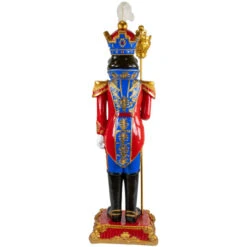 Northlight Regal Commercial Christmas Nutcracker Soldier With Scepter - 6.5' - Red And Blue -Northlight Christmas northlight f95187 04 69109.1701883387