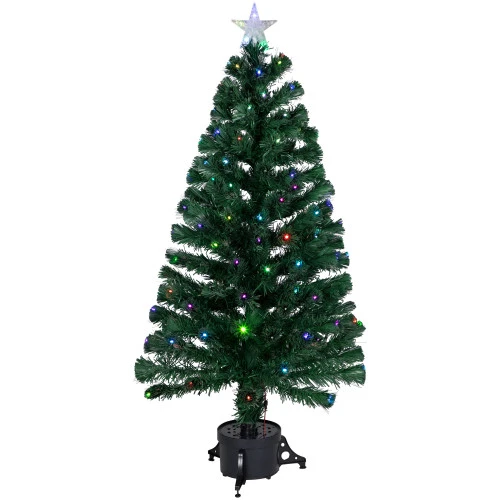 Northlight 4' Pre-Lit Potted Fiber Optic Artificial Christmas Tree, Multicolor LED Lights 3 Northlight 4' Pre-Lit Potted Fiber Optic Artificial Christmas Tree, Multicolor LED Lights