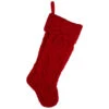 Northlight Cable Knit Christmas Stocking With Cuff - 21.5" - Red -Northlight Christmas northlight l96616 01 49467.1713471516